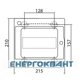 Щит настінний DKC Ram Base на 8 модулів з дверцятами RAL7035