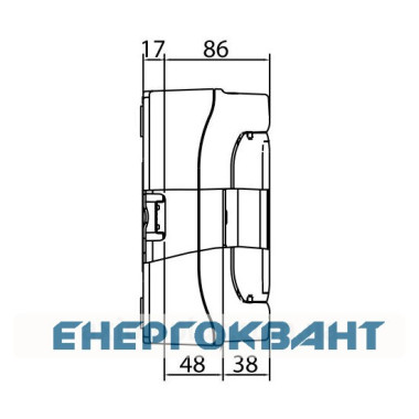 Щит настінний DKC Ram Base на 8 модулів з дверцятами RAL7035