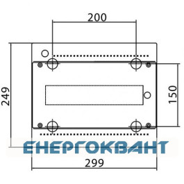 Щит настінний 12 мод. з дверцятами RAL9001 Ram Base, DKC