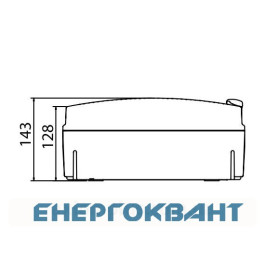Щит настінний 12 мод. з дверцятами RAL7035 Ram Base, DKC