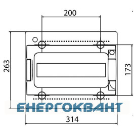 Щит настінний 12 мод. з дверцятами RAL7035 Ram Base, DKC