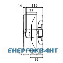 Щит настінний 12 мод. з дверцятами RAL7035 Ram Base, DKC