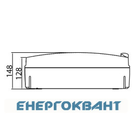 Щит настінний 18 мод. з дверцятами RAL7035 Ram Base, DKC