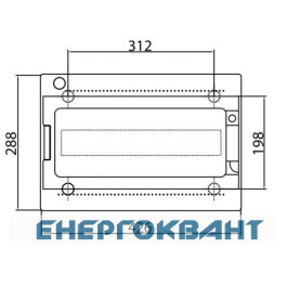 Щит настінний 18 мод. з дверцятами RAL7035 Ram Base, DKC