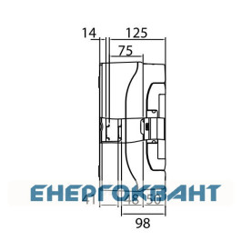 Щит настінний 18 мод. з дверцятами RAL7035 Ram Base, DKC