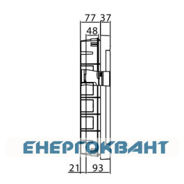 Щит вбудовується 36 мод. з дверцятами RAL9016 Ram Base, DKC