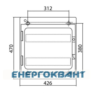 Щит настінний 36 мод. з дверцятами RAL7035 Ram Base, DKC