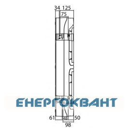 Щит настінний 72 мод. з дверцятами RAL7035 Ram Base, DKC