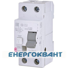 Реле диференціальне УЗО ETI EFI6-2 25А / 0,03А тип AC 6kA