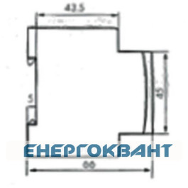 Розетка на DIN-рейку ETI 002414020 t-2P + Z Schuko (P)