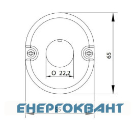 Корпус кнопкового поста ETI 004771545 ESE1 на 1 отвір