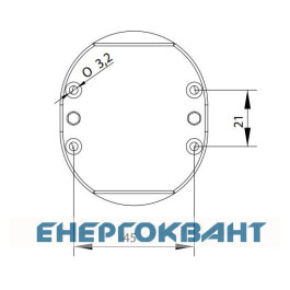 Корпус кнопкового поста ETI 004771545 ESE1 на 1 отвір