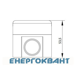 Корпус кнопкового поста ETI 004771545 ESE1 на 1 отвір
