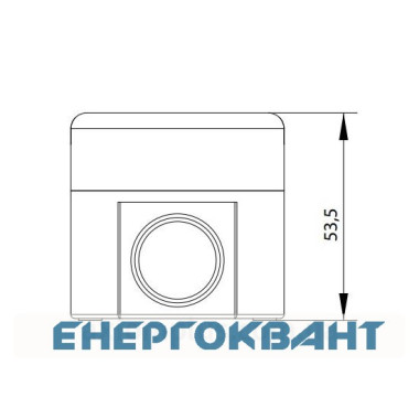 Корпус кнопкового поста ETI 004771548 ESE1Y на 1 отвір