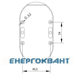 Корпус кнопкового поста ETI 004771546 ESE2 на 2 отвори