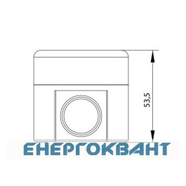 Корпус кнопкового поста ETI 004771546 ESE2 на 2 отвори