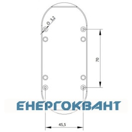 Корпус кнопкового поста ETI 004771547 ESE3 на 3 отвори