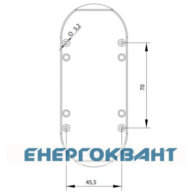 Корпус кнопкового поста ETI 004771547 ESE3 на 3 отвори