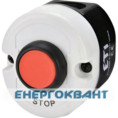 Одномодульні кнопковий пост ETI 004771440 ESE1-V2 ( «STOP» червоний)