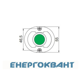 Одномодульні кнопковий пост ETI 004771441 ESE1-V3 ( «START» зелений)