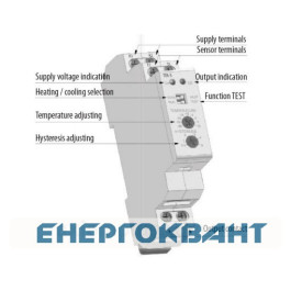 Термореле ETI 002471847 TER-3H (-15 ... + 45) AC / DC 24-240 AC / DC (1x16A AC1)