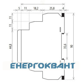 Термореле ETI 002471847 TER-3H (-15 ... + 45) AC / DC 24-240 AC / DC (1x16A AC1)