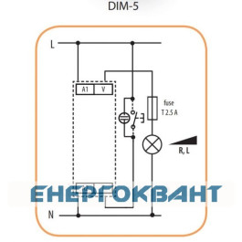 Діммер ETI 002470033 DIM-5 (до 500W AC5b)
