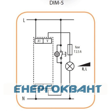 Діммер ETI 002470033 DIM-5 (до 500W AC5b)