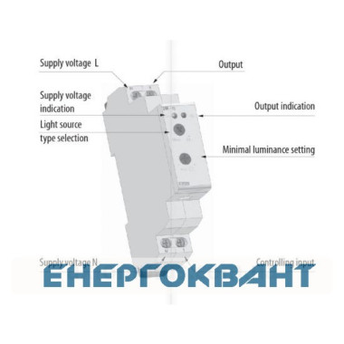 Діммер ETI 002470290 DIM-15 до 300W для регульованих LED і ESL ламп Діммер ETI 002470290 DIM-15 до 300W для регульованих LED і ESL ламп