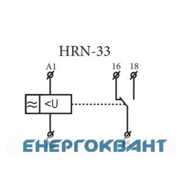 Реле контролю напруги ETI 002470015 HRN-33 48-276V AC (1F 1x16A AC1)