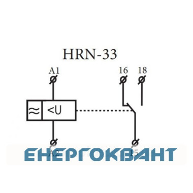 Реле контролю напруги ETI 002470015 HRN-33 48-276V AC (1F 1x16A AC1)
