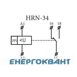 Реле контролю напруги ETI 002471400 HRN-34 6-30V DC (1F 1x16A AC1)