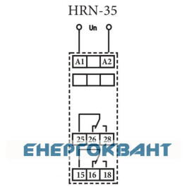 Реле контролю напруги ETI 002471401 HRN-35 48-276V AC (1F 2x16A AC1)