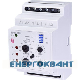 Реле контролю фаз ETI 002471404 HRN-43N 230V (3F 2x16A AC1) з нейтраллю