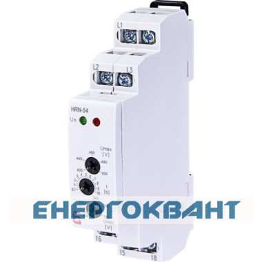 Реле контролю послідовності фаз і напруги ETI 002471416 HRN-54 3x400AC (3F 1x8A AC1) без нейтралі Реле контролю послідовності фаз і напруги ETI 002471416 HRN-54 3x400AC (3F 1x8A AC1) без нейтралі