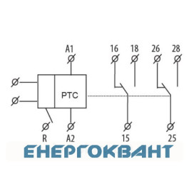 Багатофункціональний цифрове термореле ETI 002471803 TER -9 24V AC / DC (2x16A AC1)