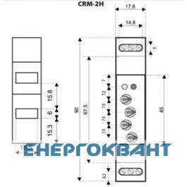 Реле часу ETI 002470088 CRM-2H 230V