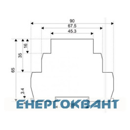 Імпульсне реле з функцією «пам'яті» ETI 002470094 MR-41 230V AC (1x16A AC1)