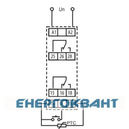 Реле контролю температури обмотки двигуна ETI 002471804 TER-7 (використовує термістор)
