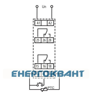 Реле контролю температури обмотки двигуна ETI 002471804 TER-7 (використовує термістор) Реле контролю температури обмотки двигуна ETI 002471804 TER-7 (використовує термістор)