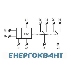Реле контролю температури обмотки двигуна ETI 002471804 TER-7 (використовує термістор)