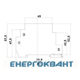 Дзвінок-зумер на DIN-рейку ETI 002413001 BE 220 (220V)