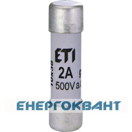 Запобіжник CH 10x38 gG 2A 500В ETI