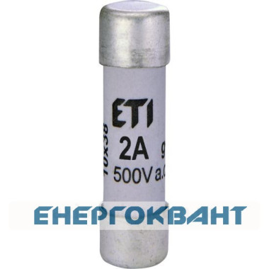 Запобіжник CH 10x38 gG 2A 500В ETI