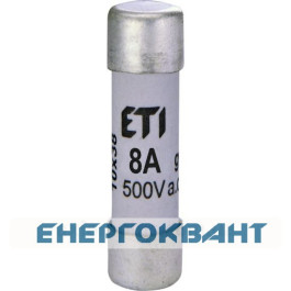 Запобіжник CH 10x38 gG 8A 500В ETI