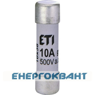Запобіжник CH 10x38 gG 10A 500В ETI