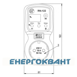 Реле напруги Новатек-Електро РН-122