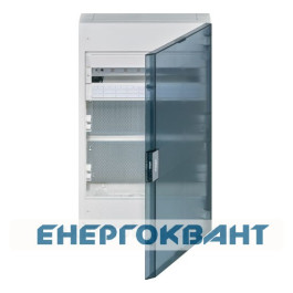 Дворядний гібридний щит Hager Vega VB318MMT 18M з прозорими дверцятами