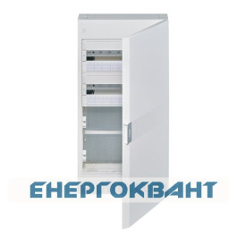 Дворядний гібридний щит Hager Vega VB418MTP 36M з білої дверцятами
