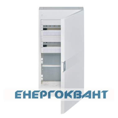 Дворядний гібридний щит Hager Vega VB418MTP 36M з білої дверцятами